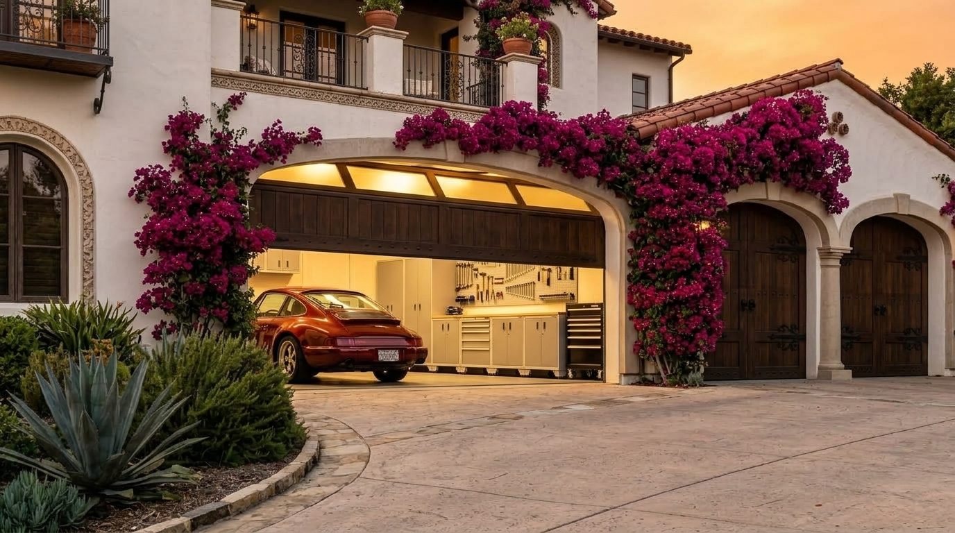 Charlotte Garage Door Service Overhead Garage Door Gliding Open in Swampscott, MA